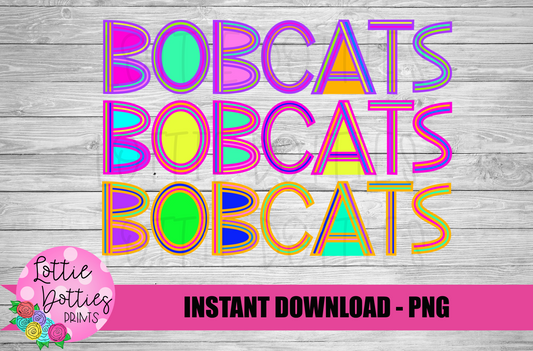 Bobcats PNG - Bobcats  sublimation design - Digital Download