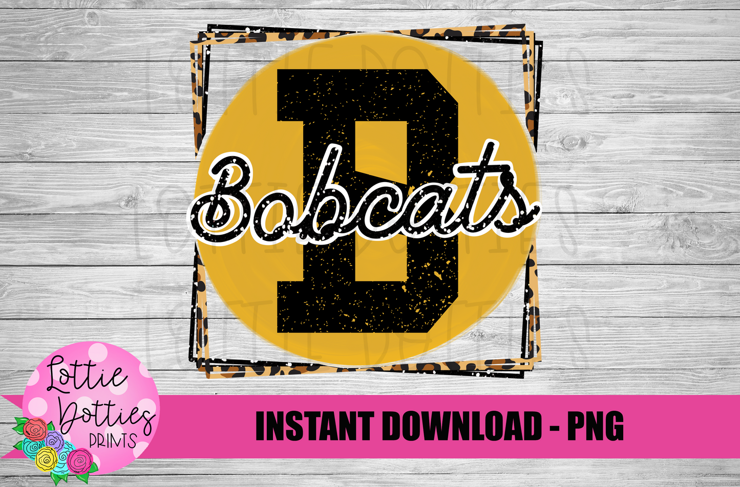 Bobcats PNG - Bobcats sublimation design - Digital Download - Black and Gold