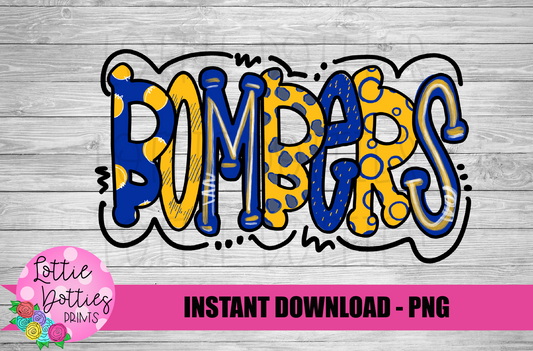 Bombers PNG - Bombers Sublimation - Mascot