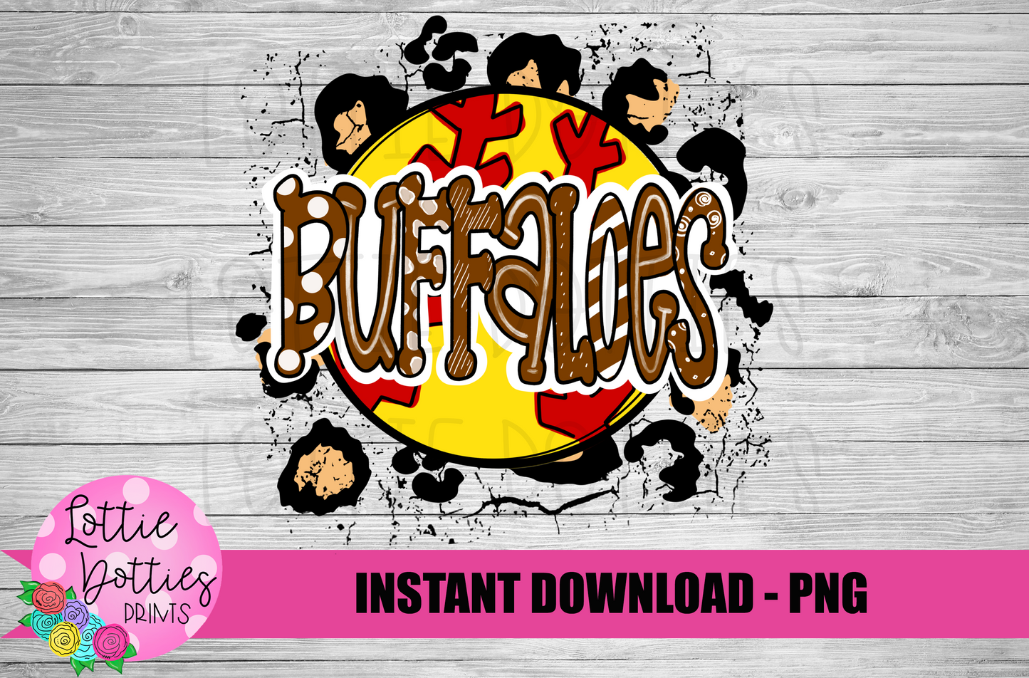 Buffaloes Softball PNG - Buffaloes Sublimation - Softball Design - Mascot