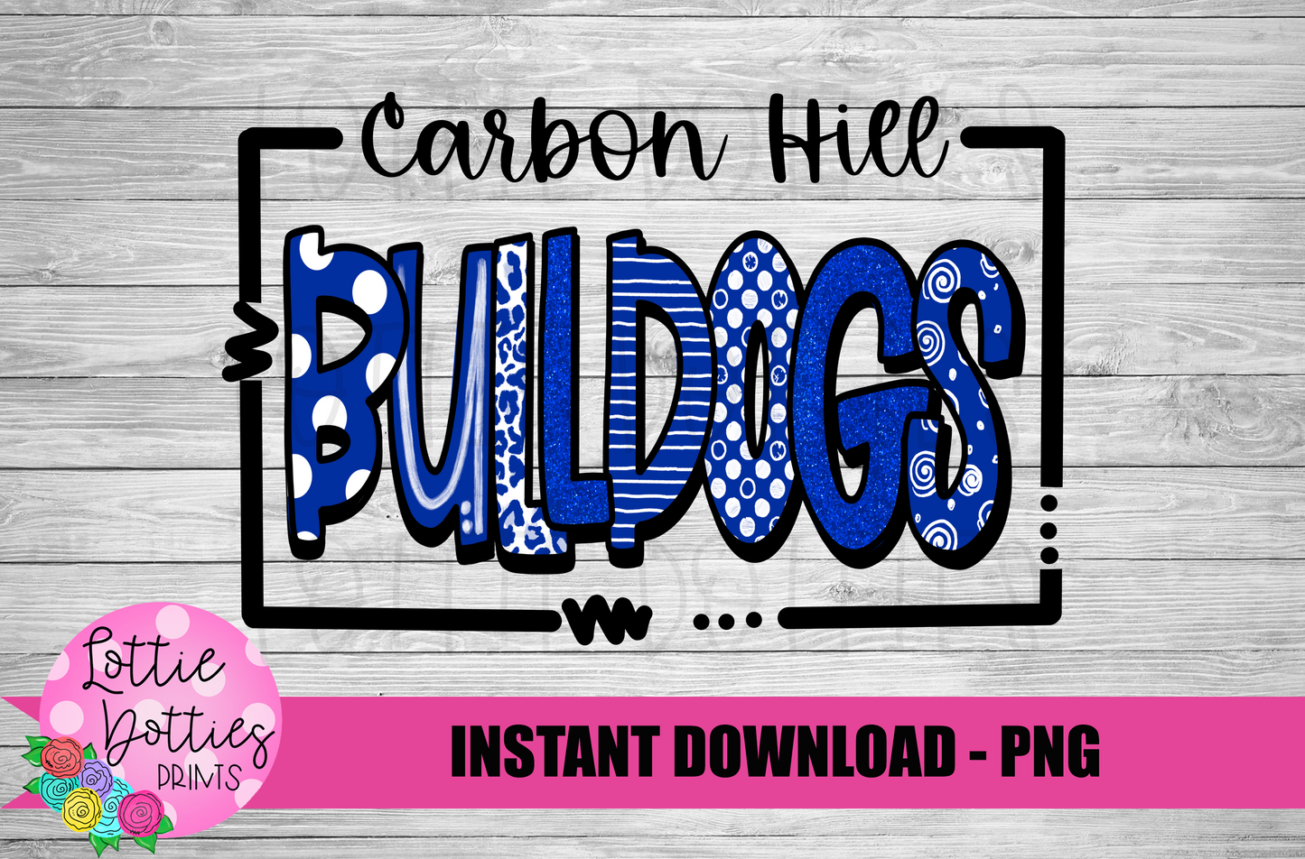 Carbon Hill Bulldogs - PNG - Bulldogs - sublimation design - Digital Download