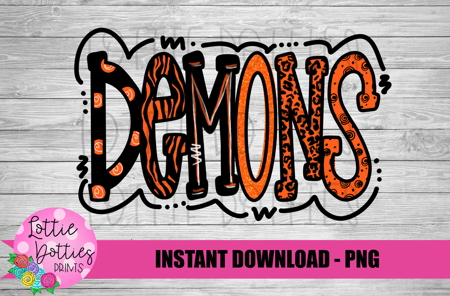 Demons - PNG - Demons Sublimation - Digital Download
