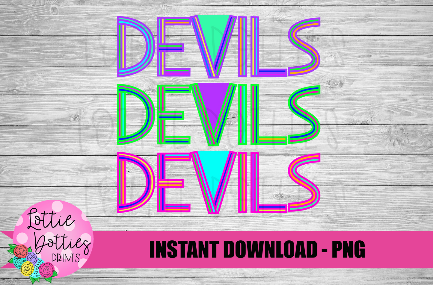 Devils Png - Football Sublimation Design - Digital Download