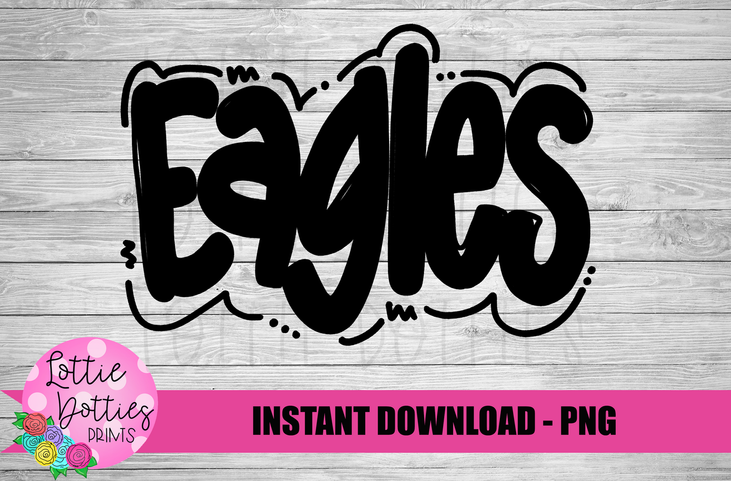 Eagles PNG - Eagles - sublimation design - Digital Download - Black