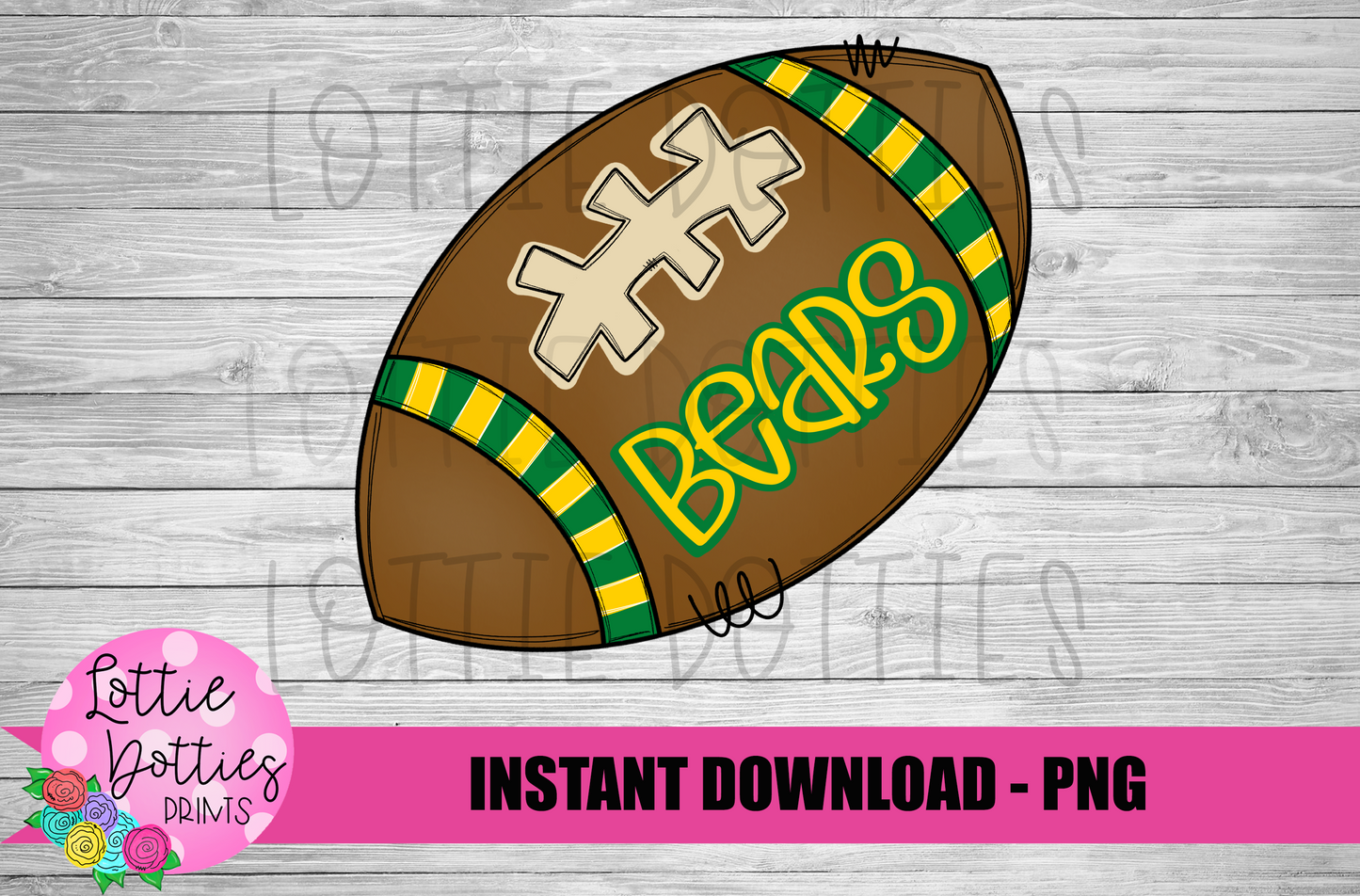 Football Bears PNG - Bears sublimation design - Digital Download
