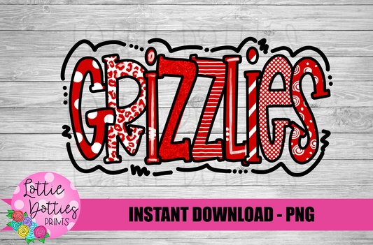 Grizzlies PNG - Grizzlies Sublimation - Digitial Download