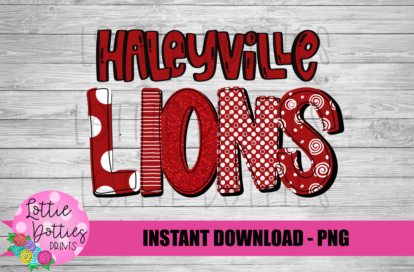 Haleyville Lions PNG - Lions - sublimation design - Digital Download