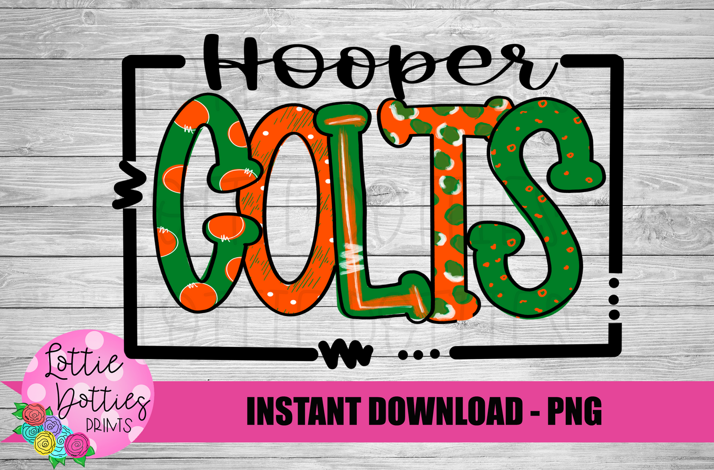 Hooper Colts PNG - Colts sublimation design - Digital Download