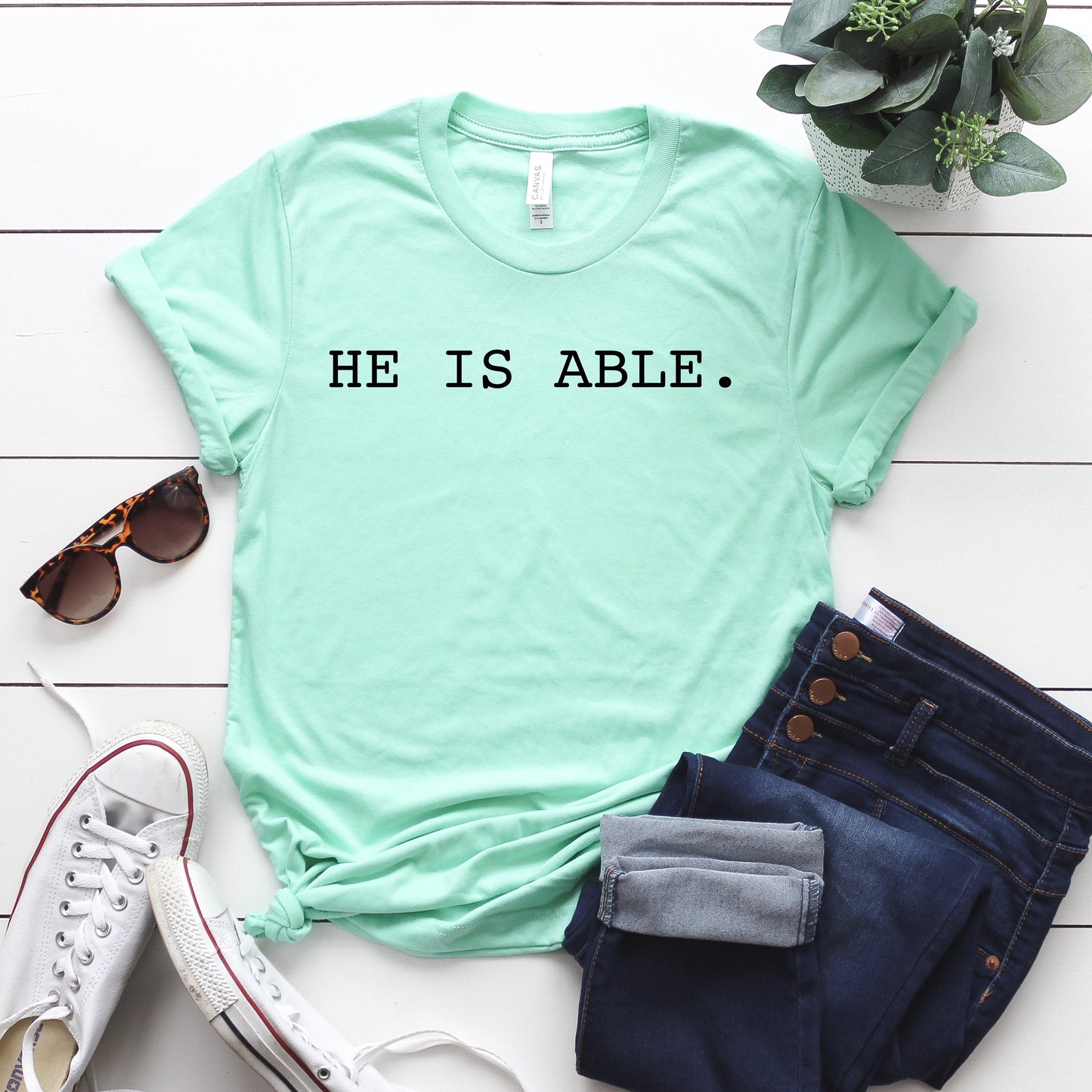 He is able Png - Faith Png - Sublimation File - Instant Download - Digital Download - Leopard Print