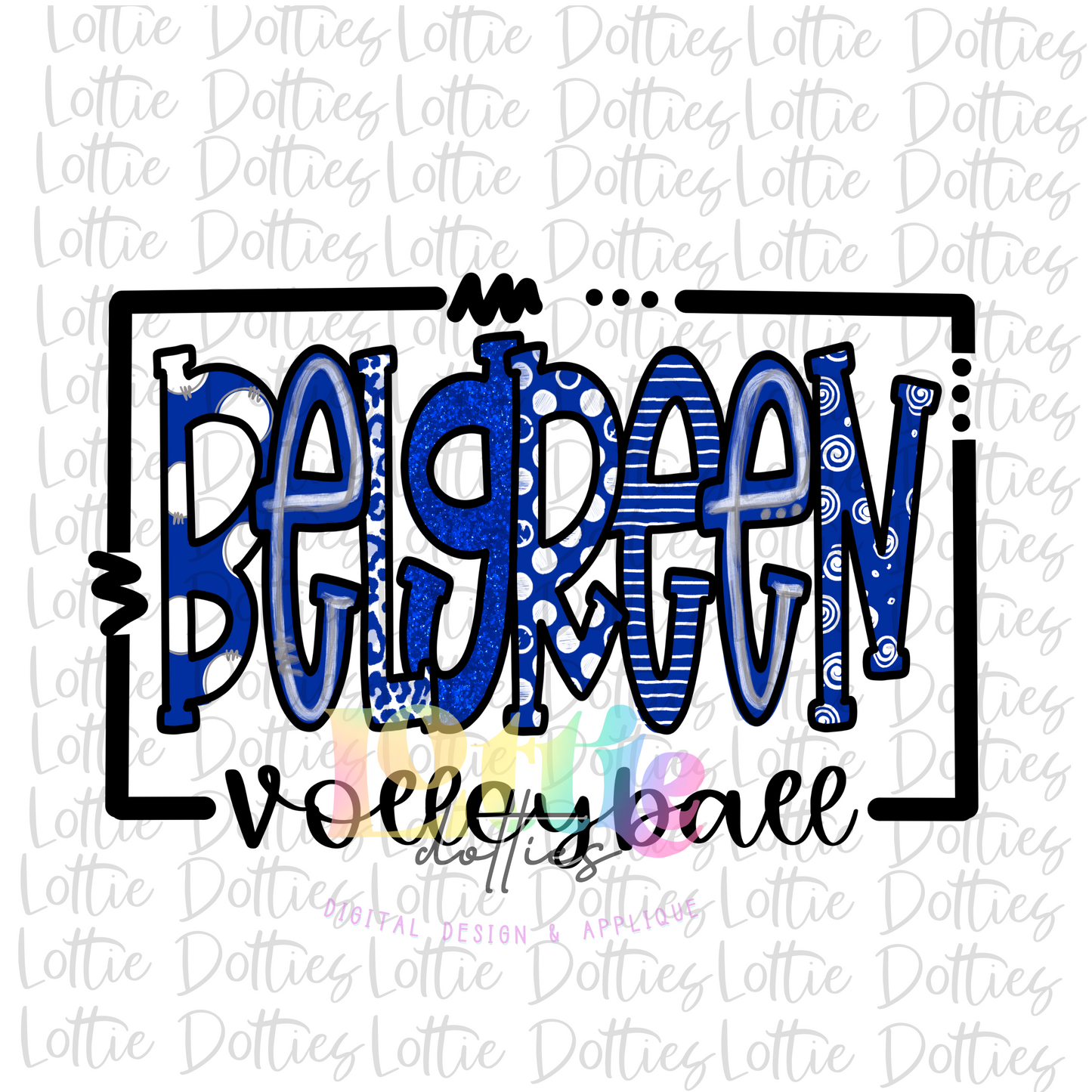 Belgreen Bulldogs - PNG - Bulldogs Volleyball - Sublimation design - Digital Download