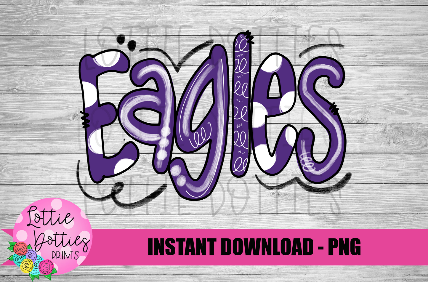 Eagles PNG - Eagles - sublimation design - Digital Download - Purple and White