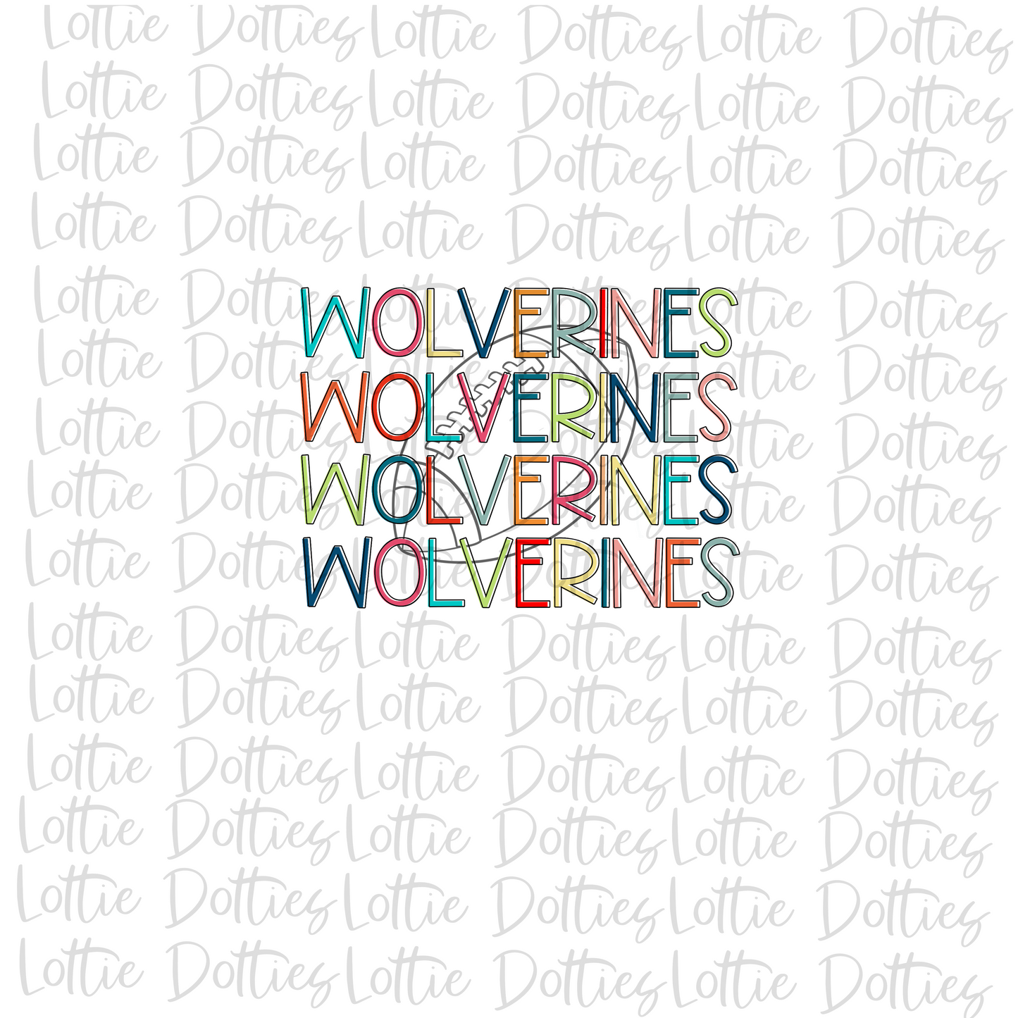 Wolverines Football - PNG - Football - Sublimation design - Digital Download