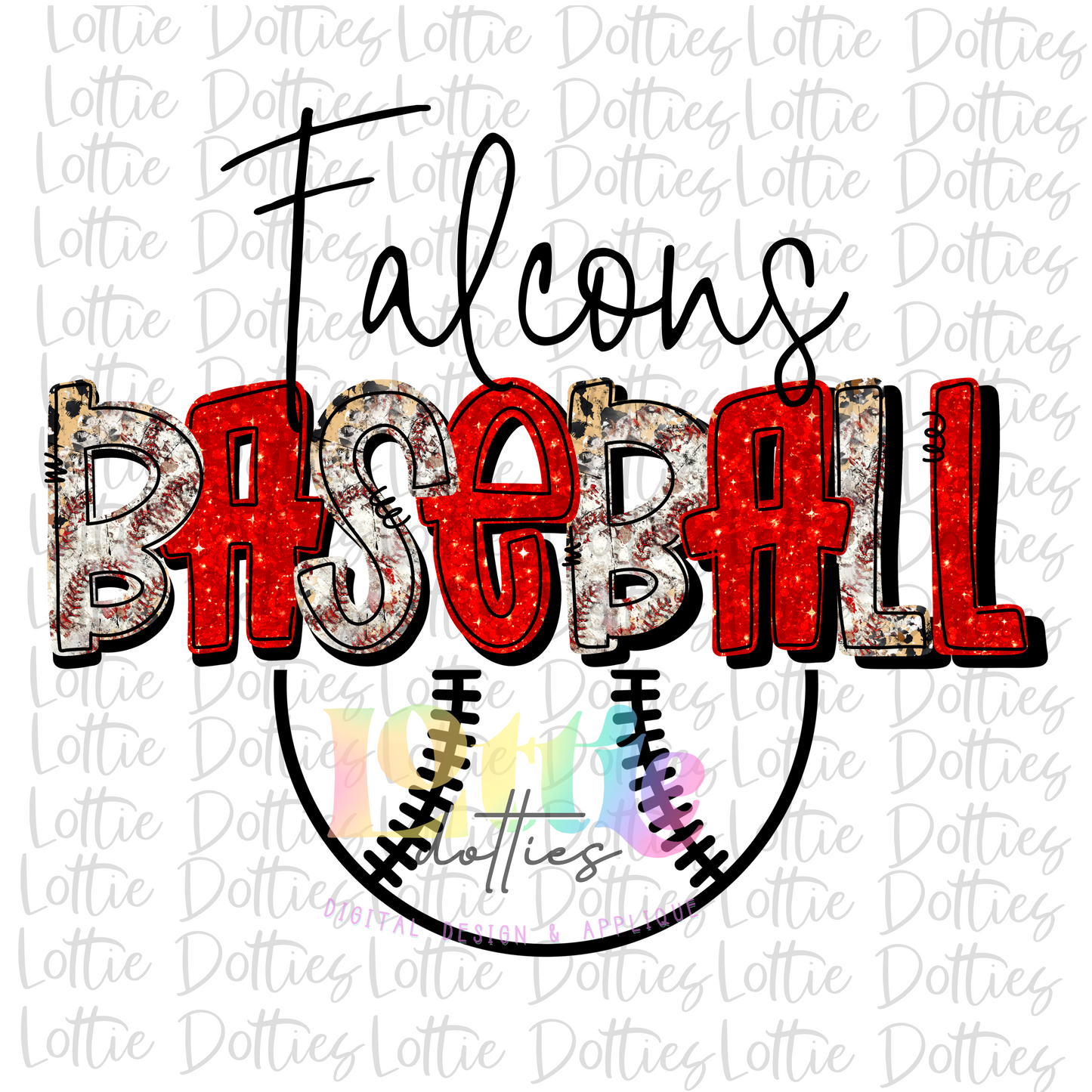 Falcons Baseball - Sublimation Design - Falcons Sublimation- Digital Download