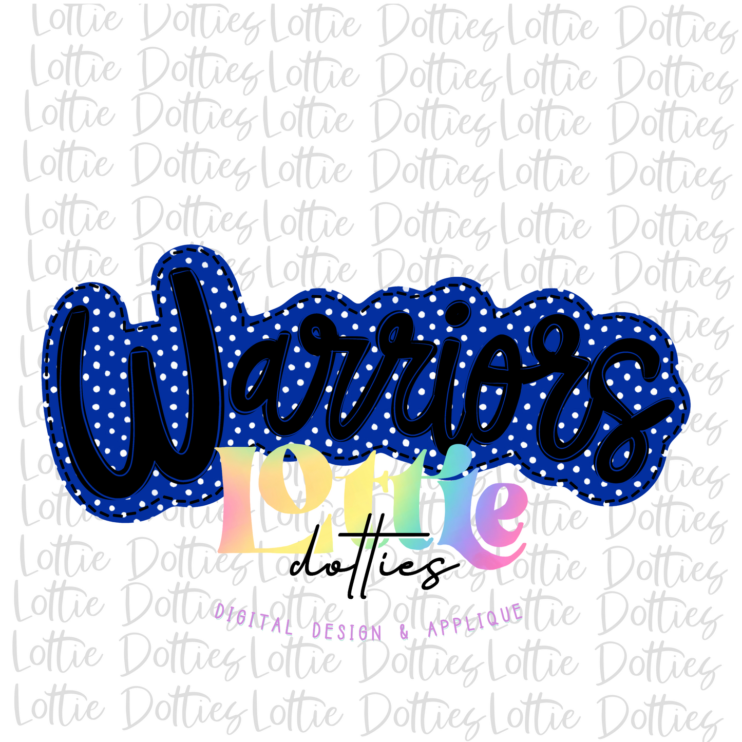 Warriors Png - Warriors Sublimation Design - Digital Download - Royal and Black