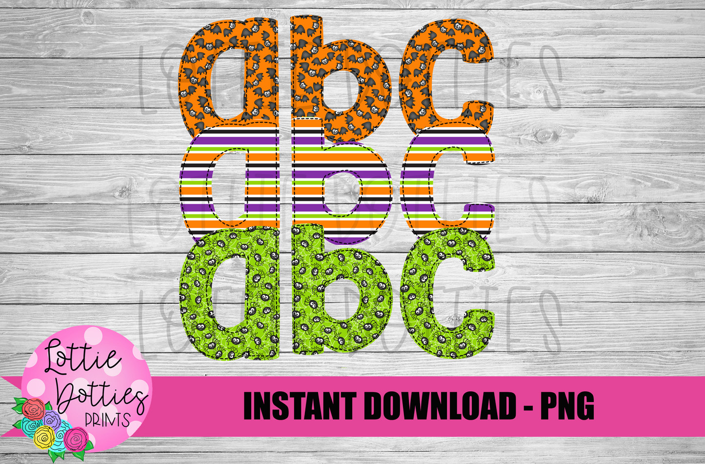 Halloween Faux Applique Alphabet - Alpha Pack - Alphabet Clipart - Instant Download - Boy Alpha Pack