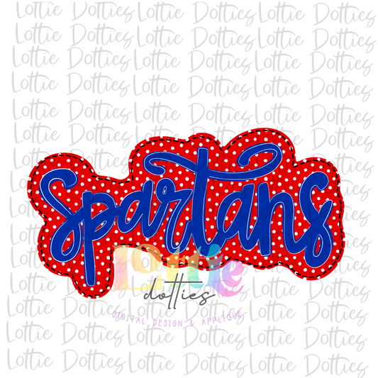 Spartans Red and Blue - PNG - sublimation design - Digital Download