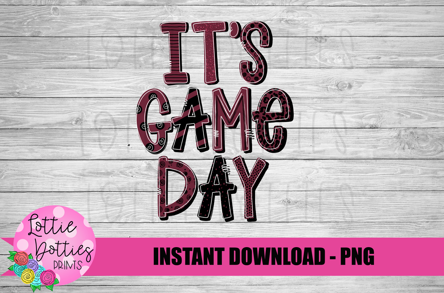 Game Day Png - Sublimation Design - Digital Download