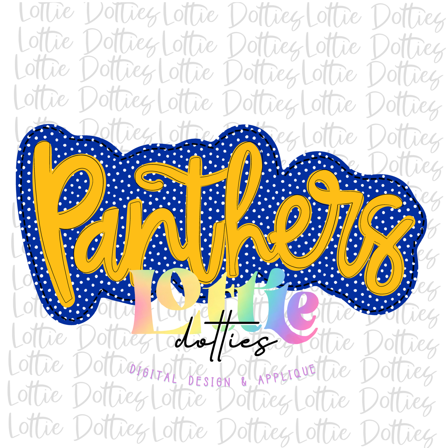 Panthers PNG - Panthers Sublimation - Digital Download - Royal and Gold