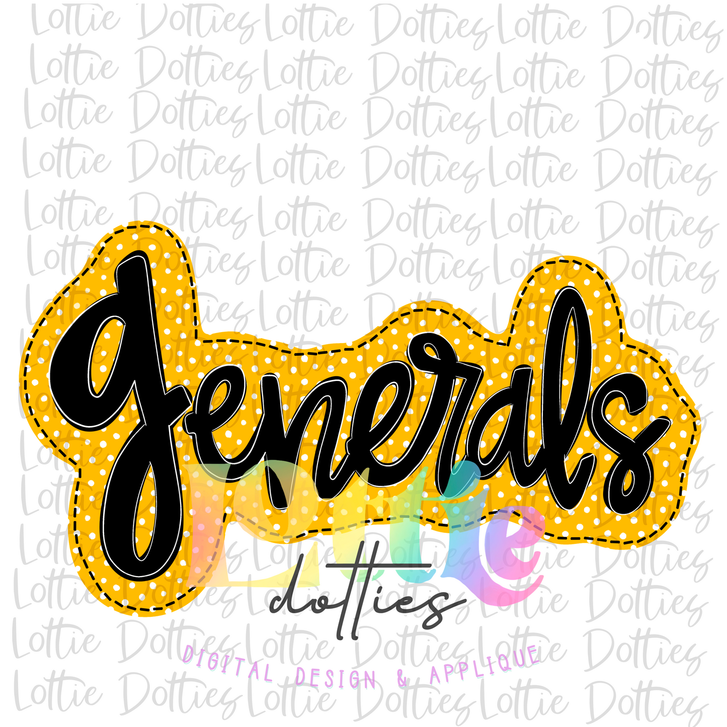 Generals PNG - Generals Sublimation - Digital Download - Gold and Black