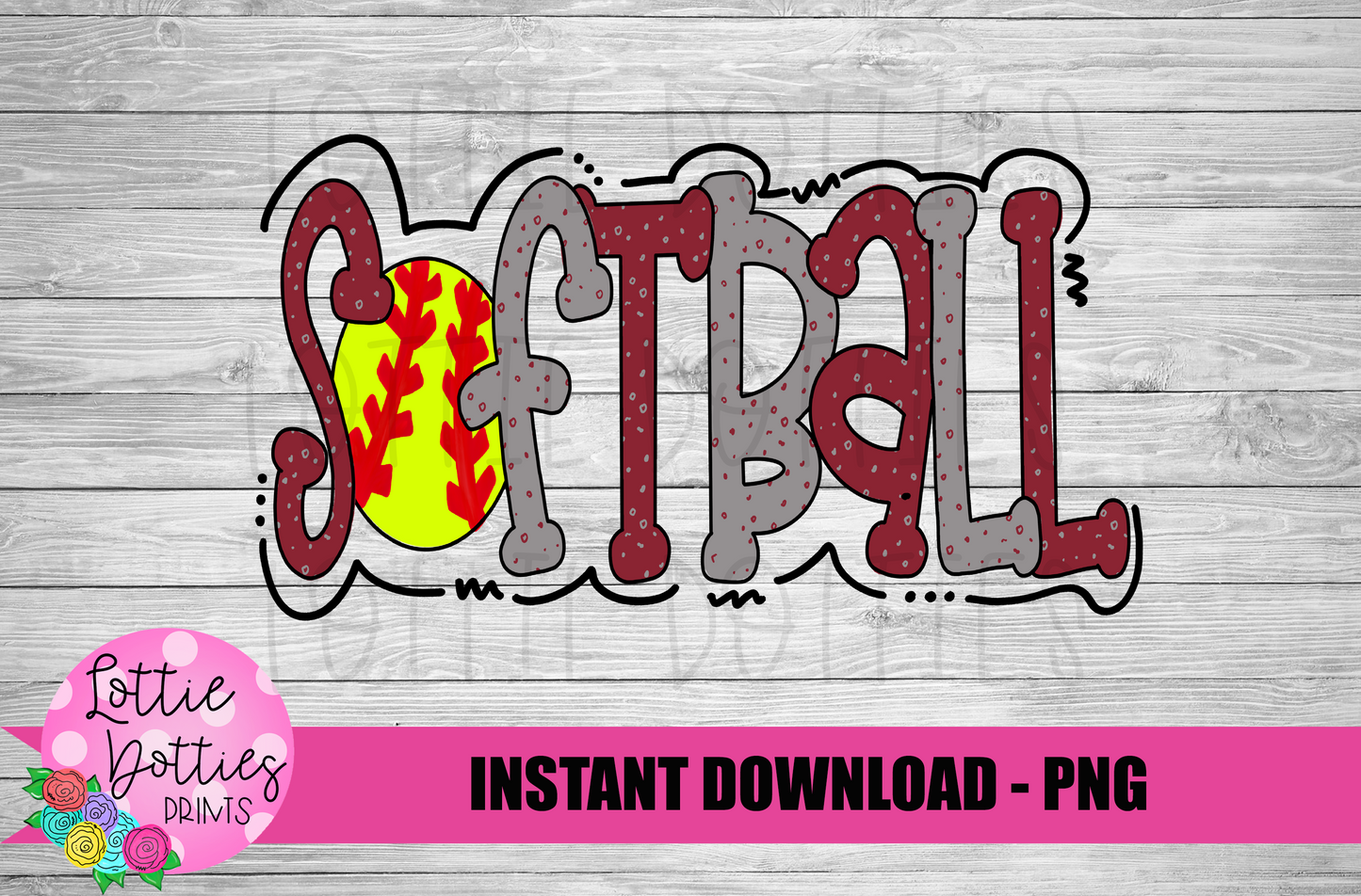 Softball PNG - Softball Png - Digital Download