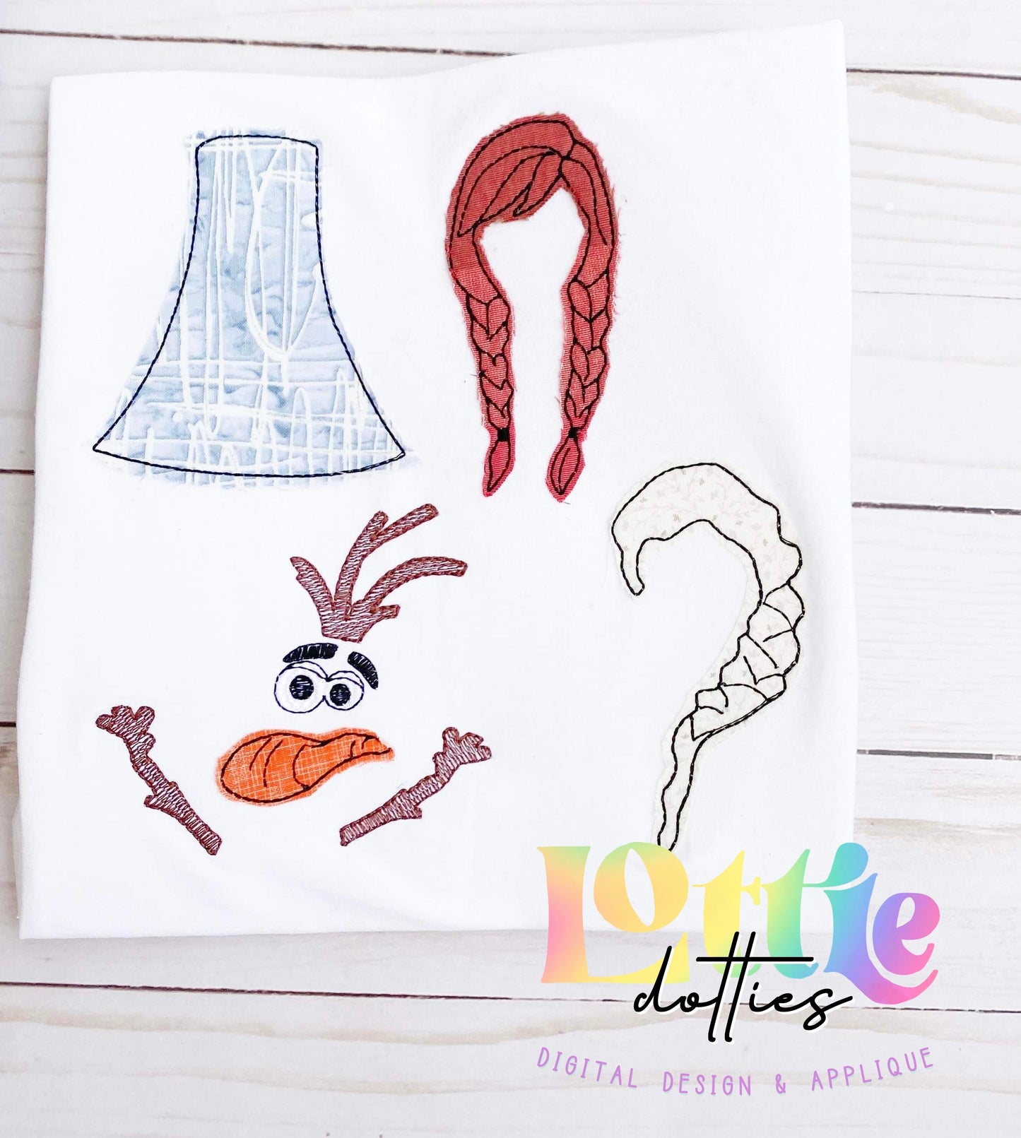 Ice Princess Inspired Applique Alphabet Elements Pack - Machine Embroidery Applique Design - Alphabet Applique - Instant Download