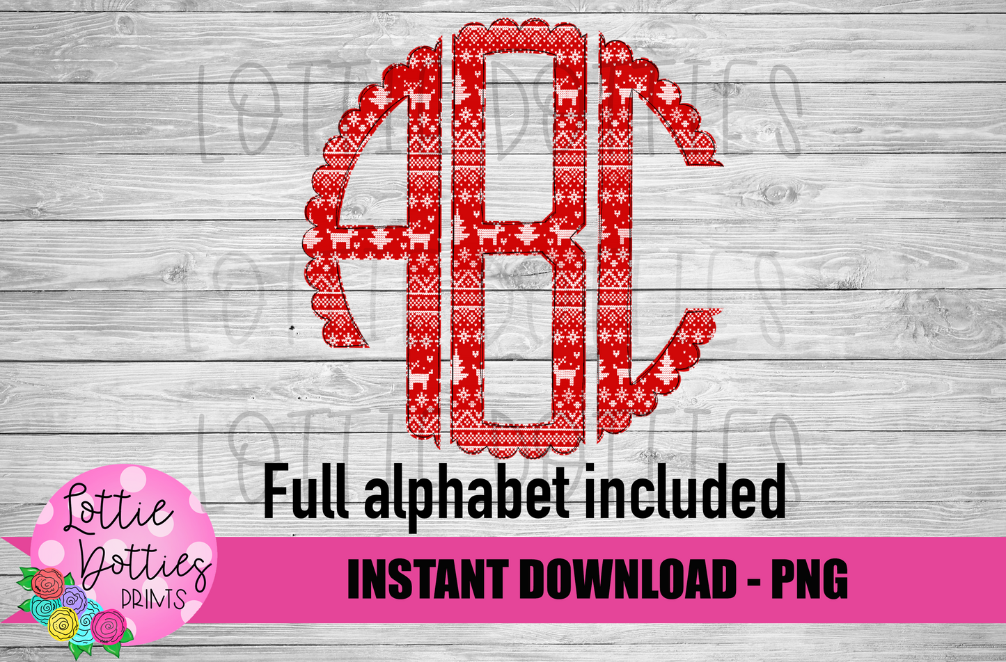 Tacky Sweater Alphabet - Christmas Alpha Pack - Alphabet Clipart - Instant Download Alpha Pack