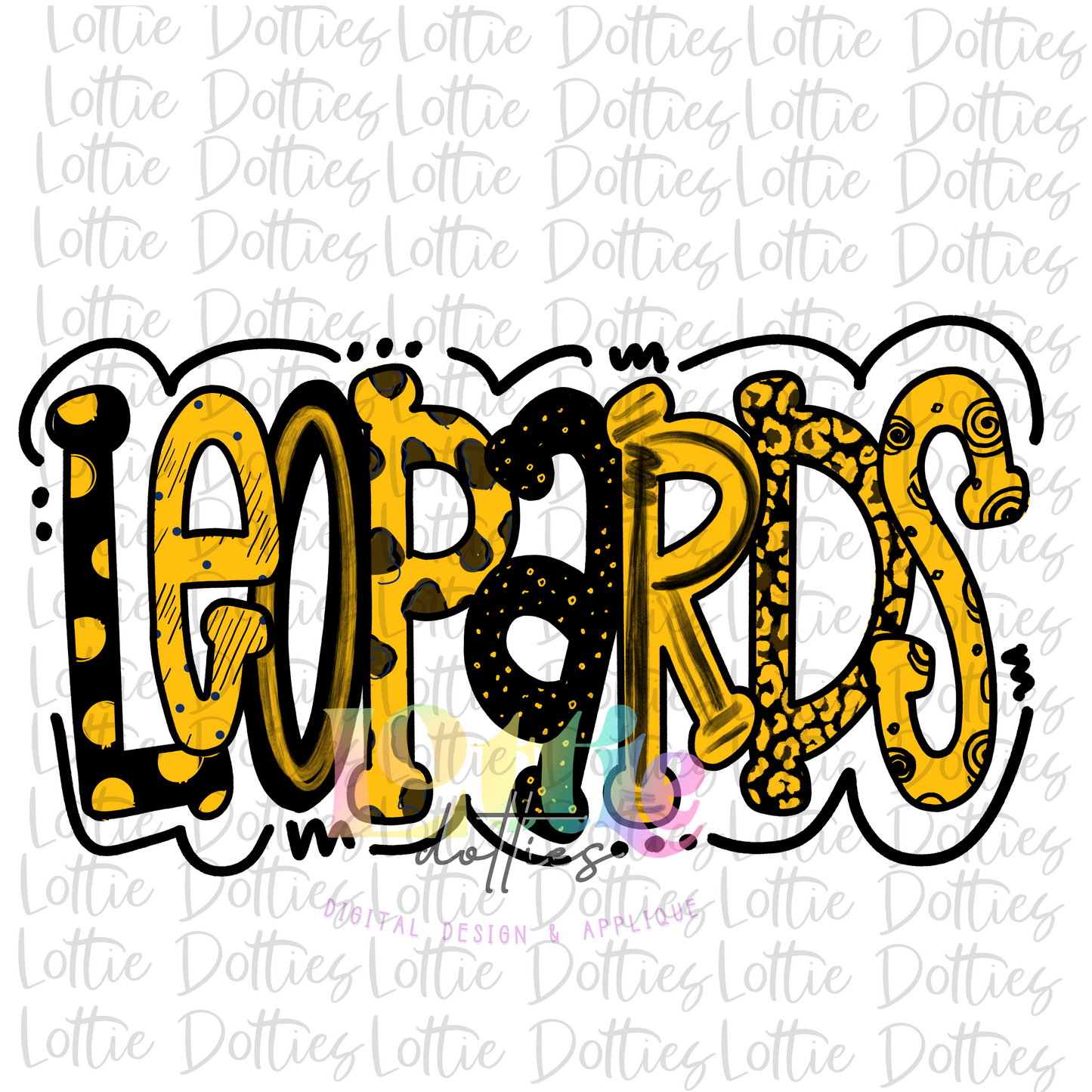 Leopards PNG - Leopards Sublimation - Digital Download Black and Gold