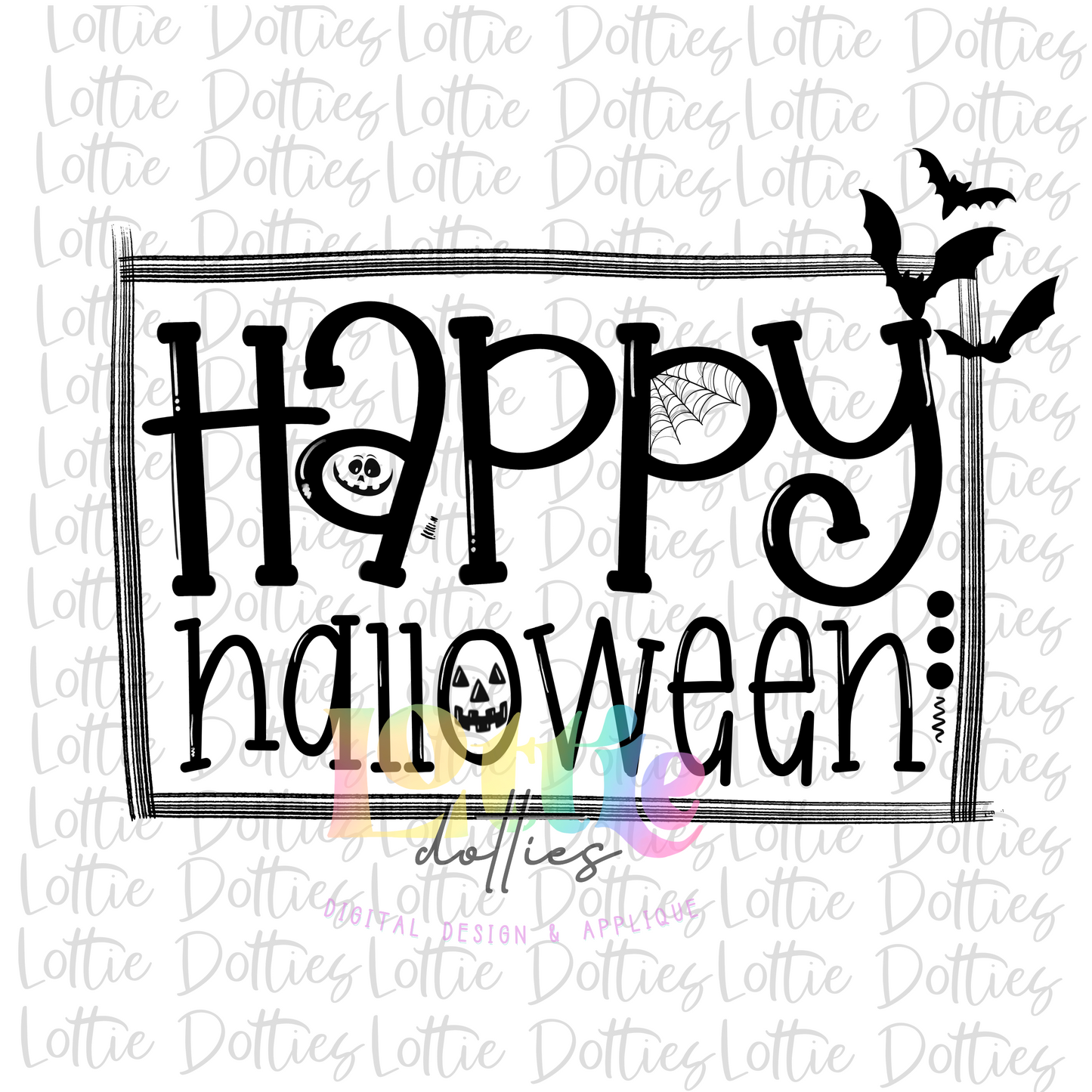 Happy Halloween Png - Halloween Sublimation Design - Digital Download