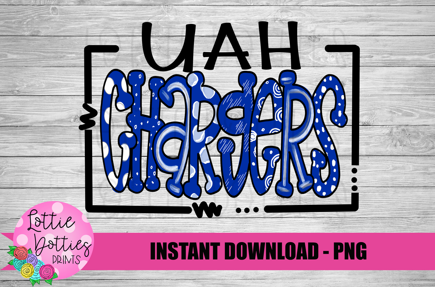 UAH Chargers PNG - Chargers - sublimation design - Digital Download