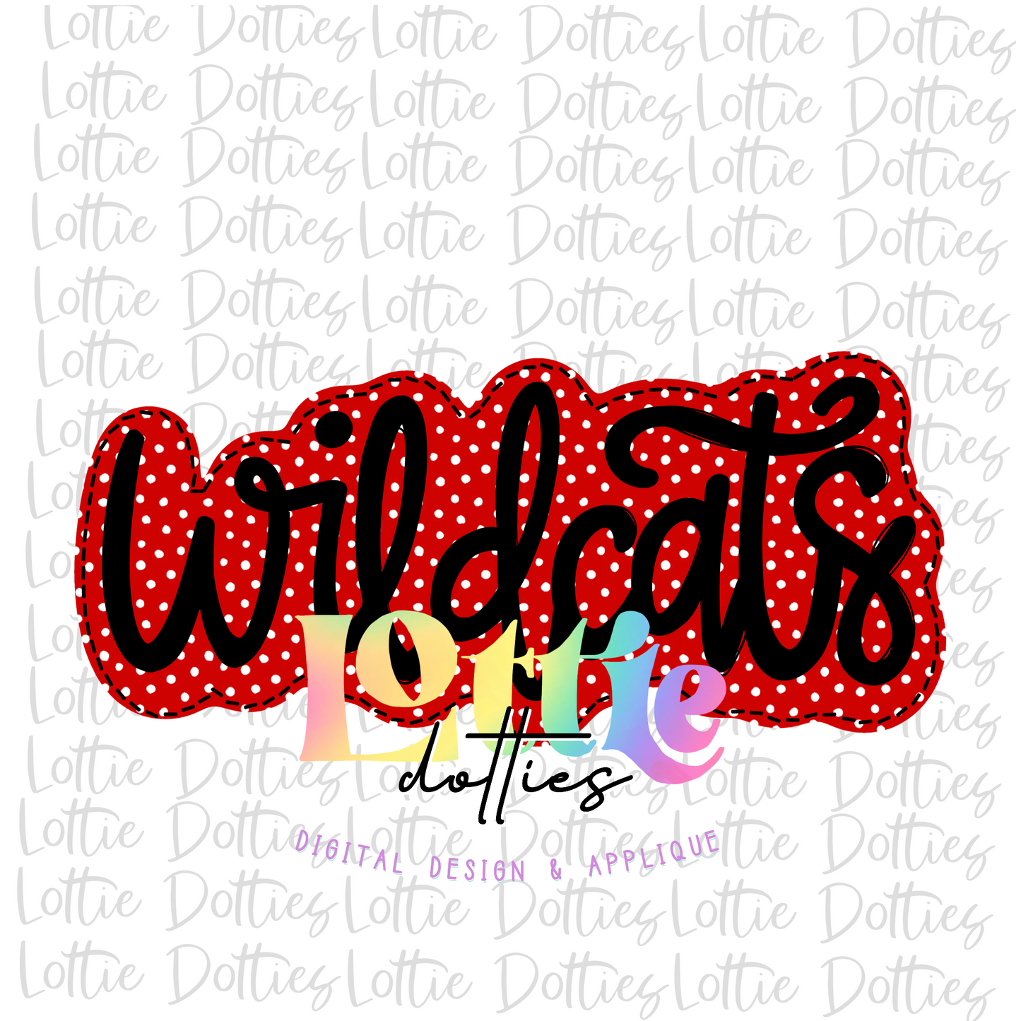 Wildcats PNG - Wildcats sublimation design - Digital Download Red and Black