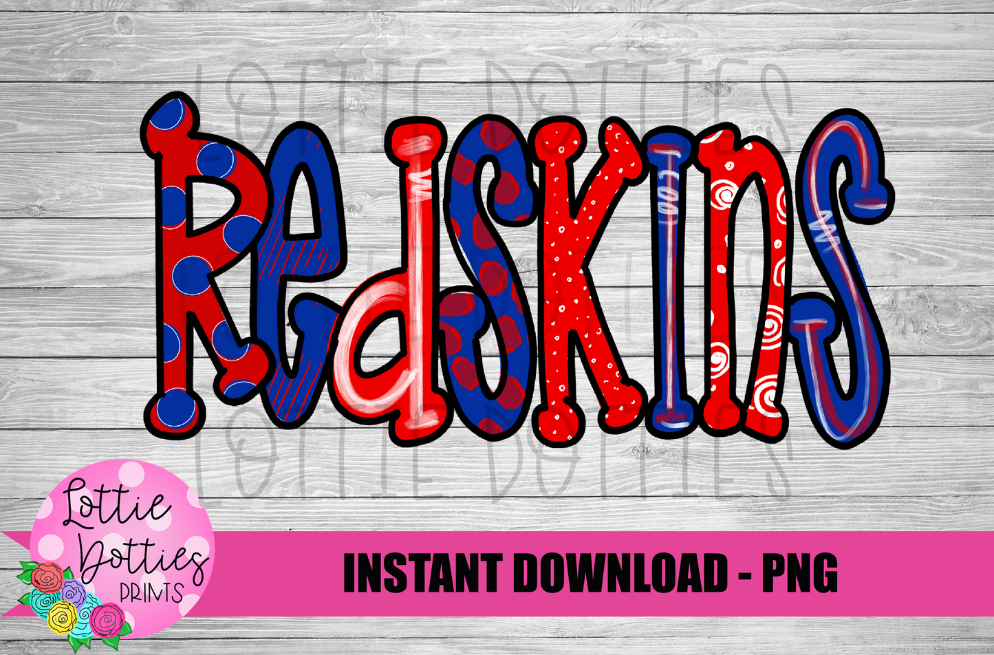 Redskins PNG - Sublimation - Digital Design