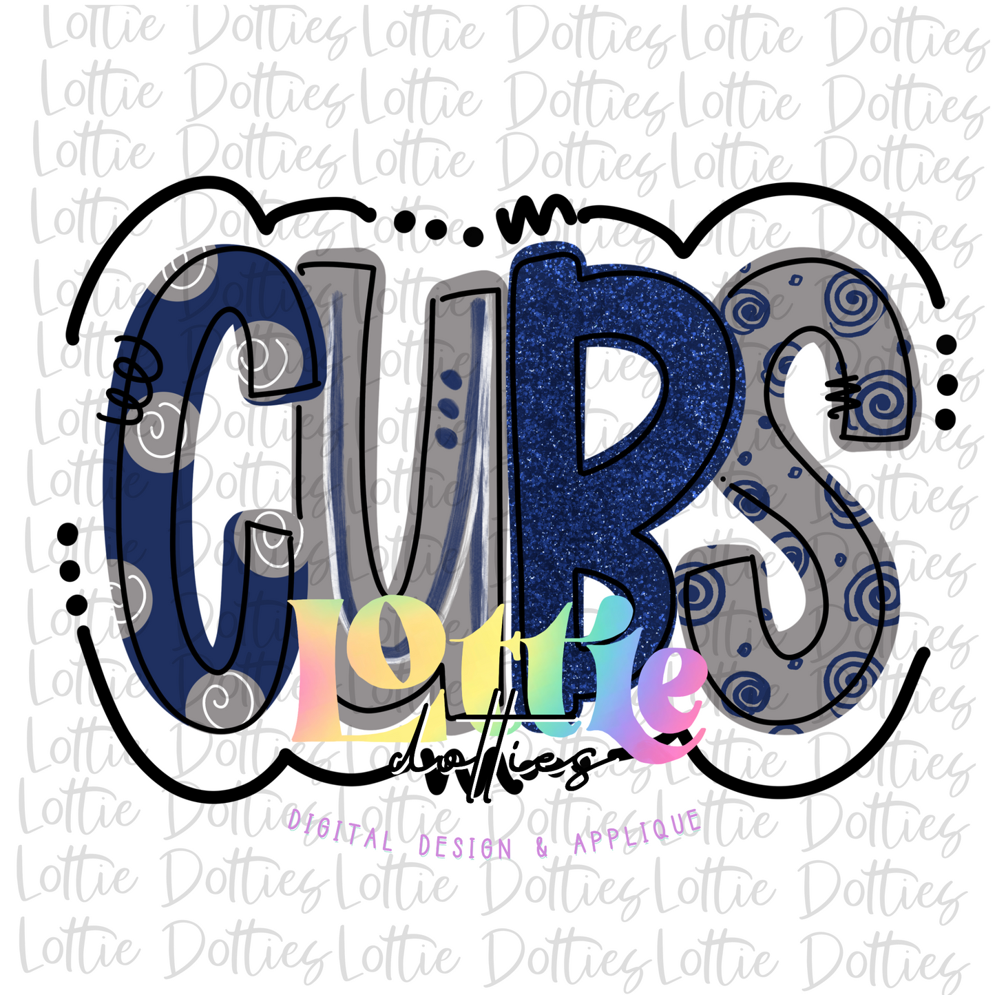 Cubs PNG - Cubs - sublimation design - Digital Download - Navy and Gray