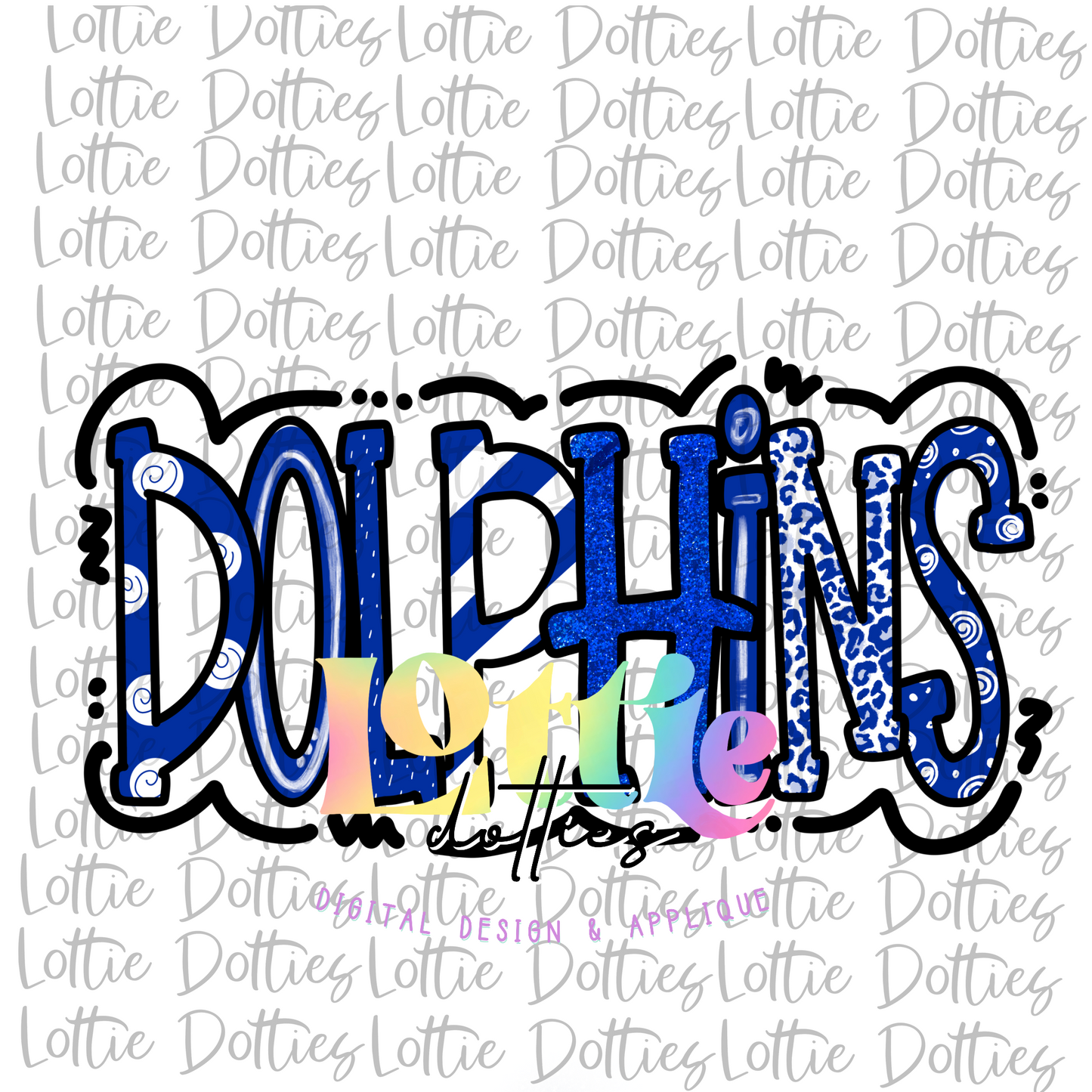 Dolphins PNG - Dolphins - Sublimation - Digital Download -Blue and White