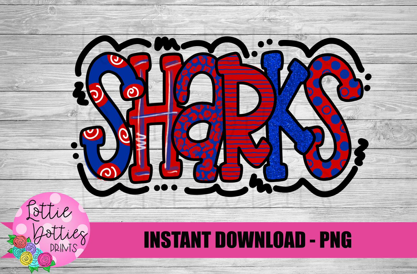 Sharks PNG - Sublimation Design - Digital Design