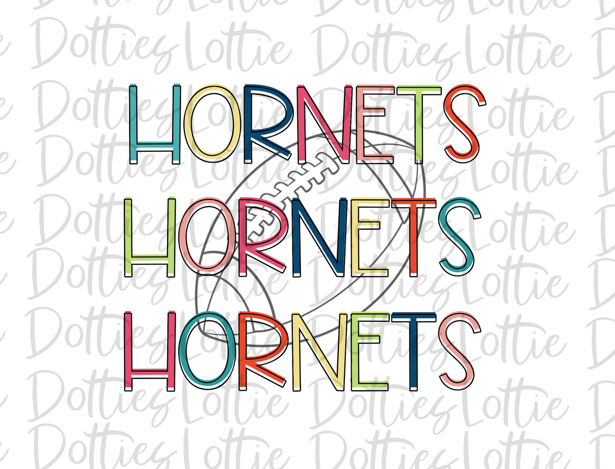 Hornets Football - PNG - Football - Sublimation design - Digital Download