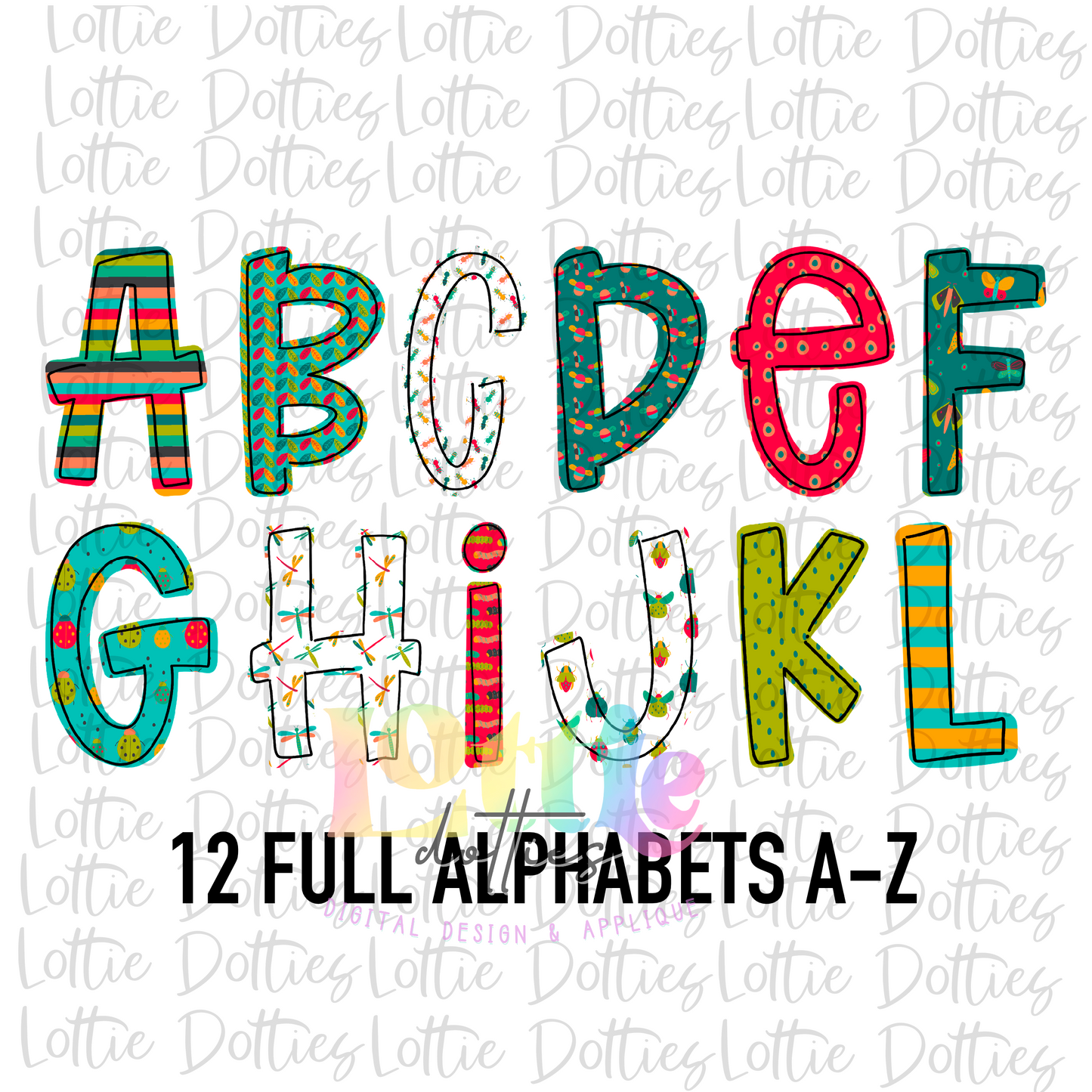 Insects and Bugs - Alpha Pack - Alphabet Clipart - Instant Download - Alpha Pack