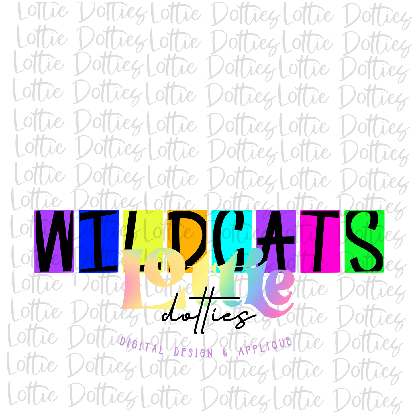 Wildcats PNG - Wildcats - sublimation - Digital Download -Neon Box