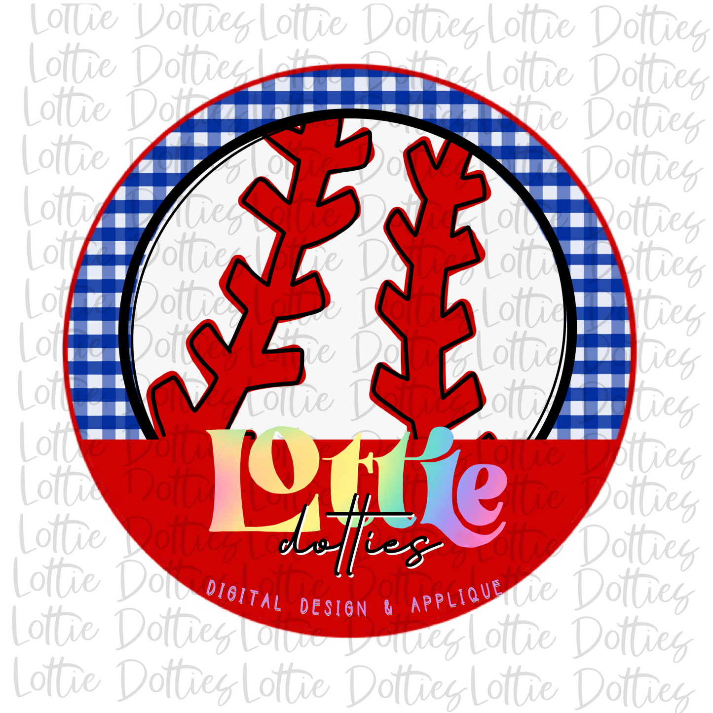 Baseball Circle - PNG - Baseball Sublimation- Digital Download -Royal and Red