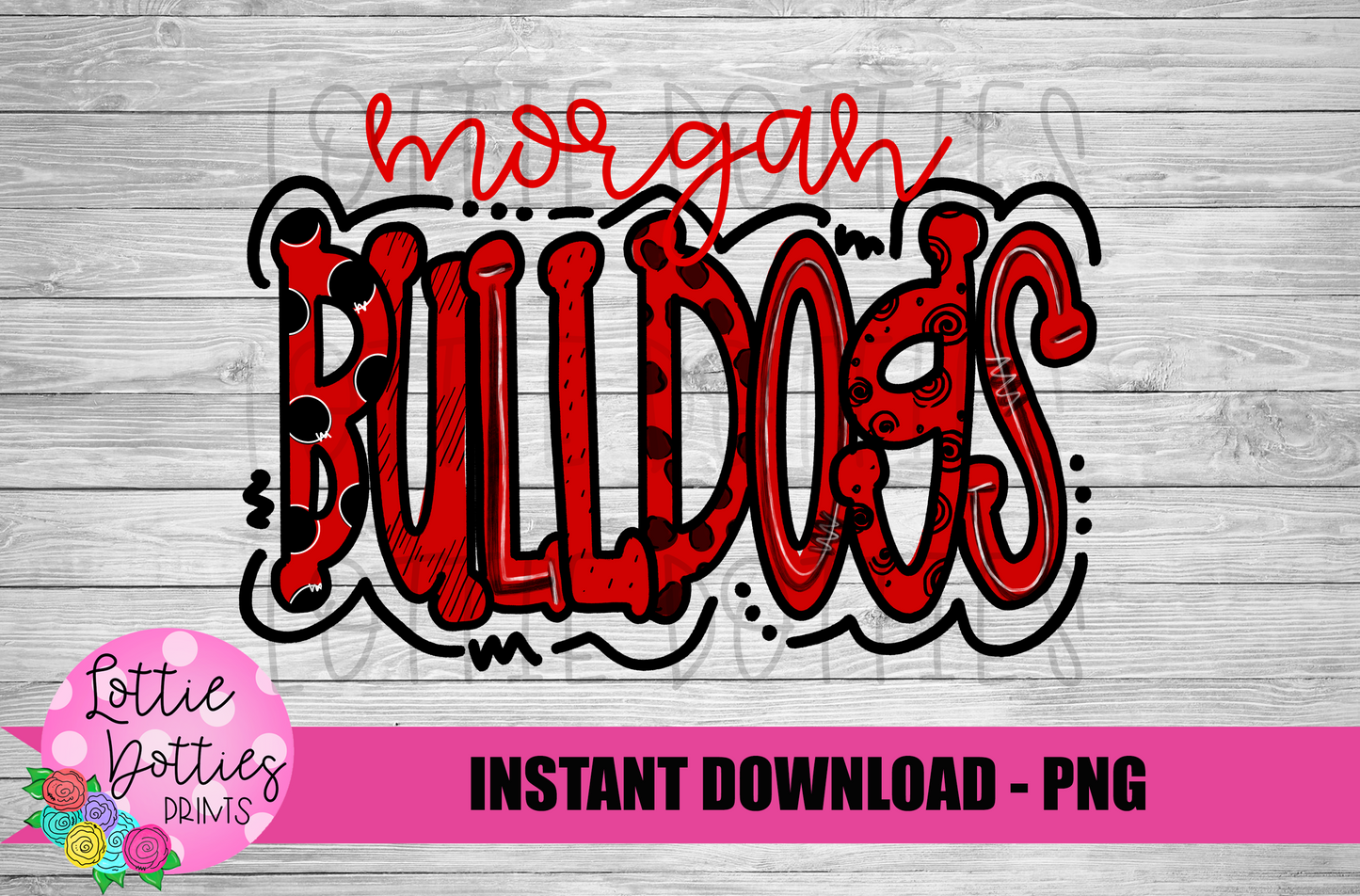 Morgan Bulldogs - PNG - Bulldogs - sublimation design - Digital Download