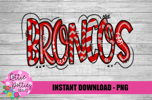 Broncos -  PNG   -  sublimation design - Digital Download
