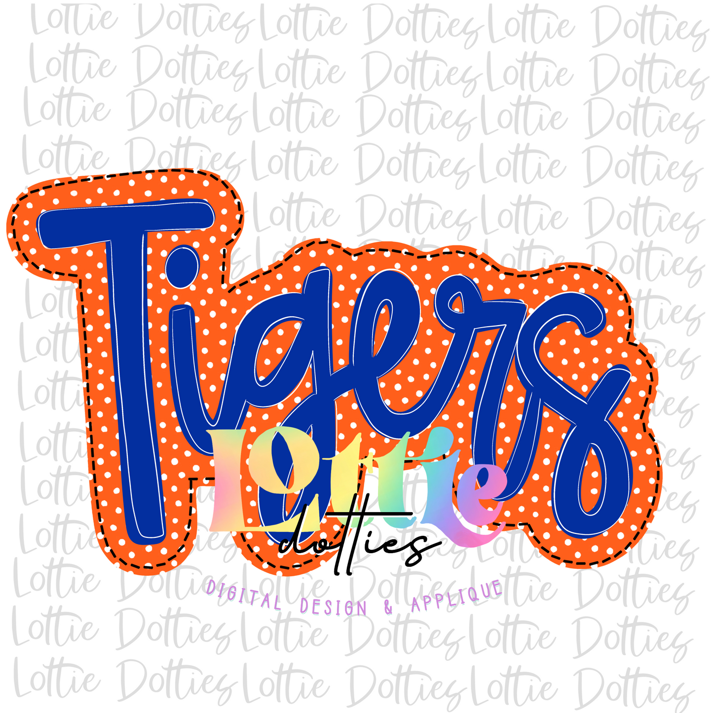 Tigers PNG - Tigers sublimation design - Digital Download - Orange and Royal