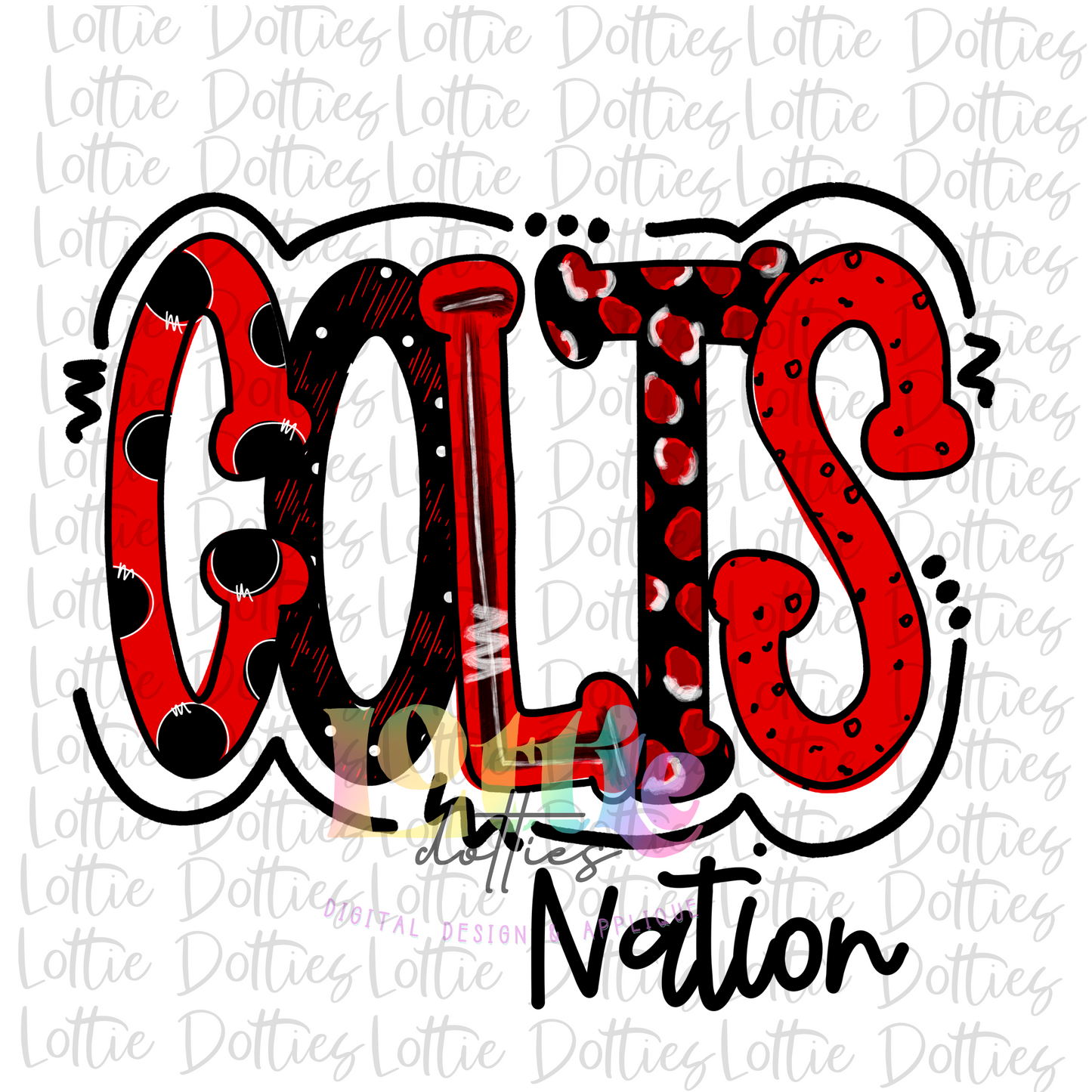 Colts Nation PNG - Colts sublimation design - Digital Download