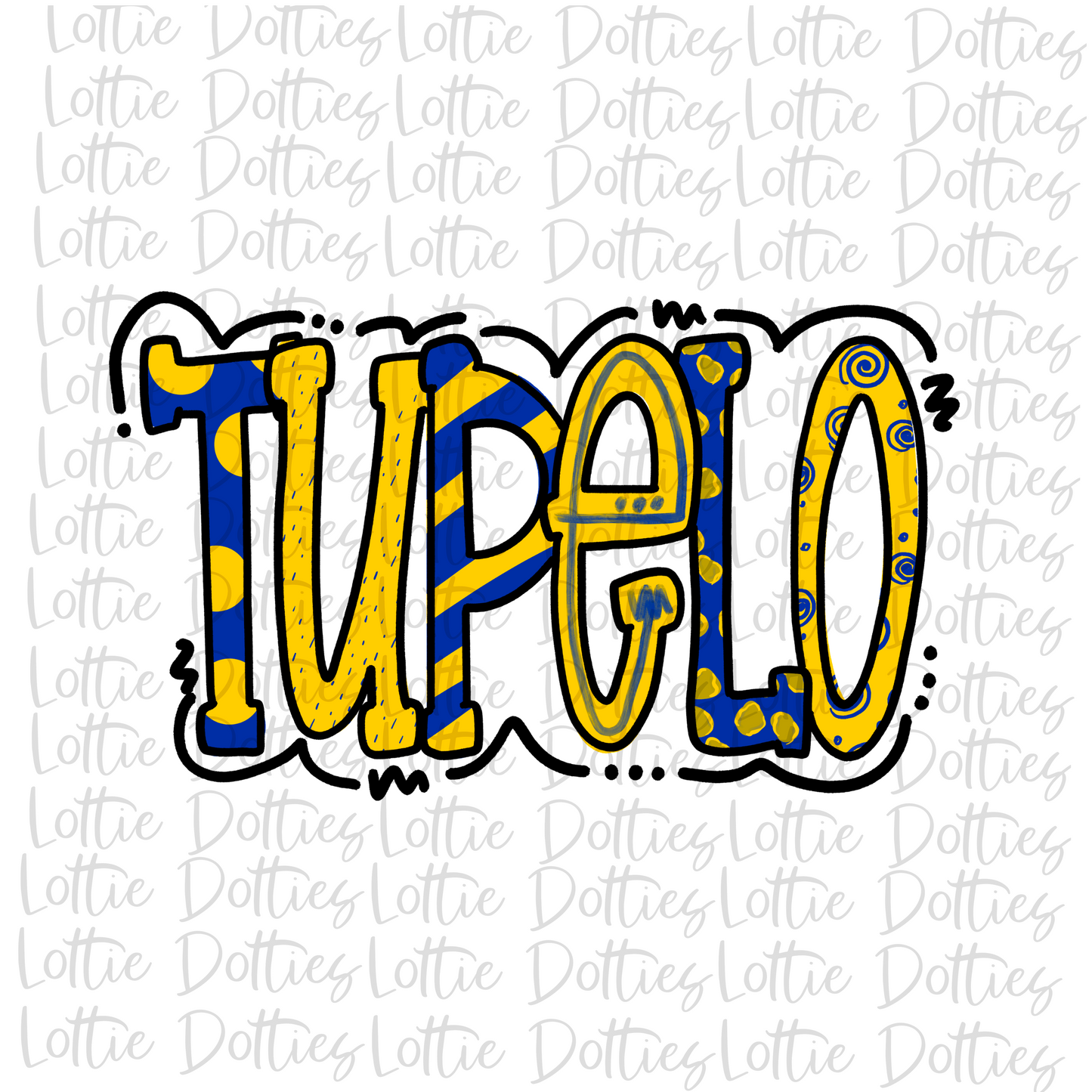 Tupelo Png - Handlettered - Digital Download