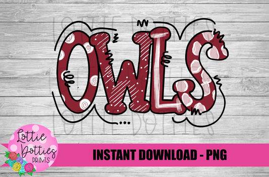 Owls PNG - Owls PNG - Instant Download - Digital Download -  Sublimation Design