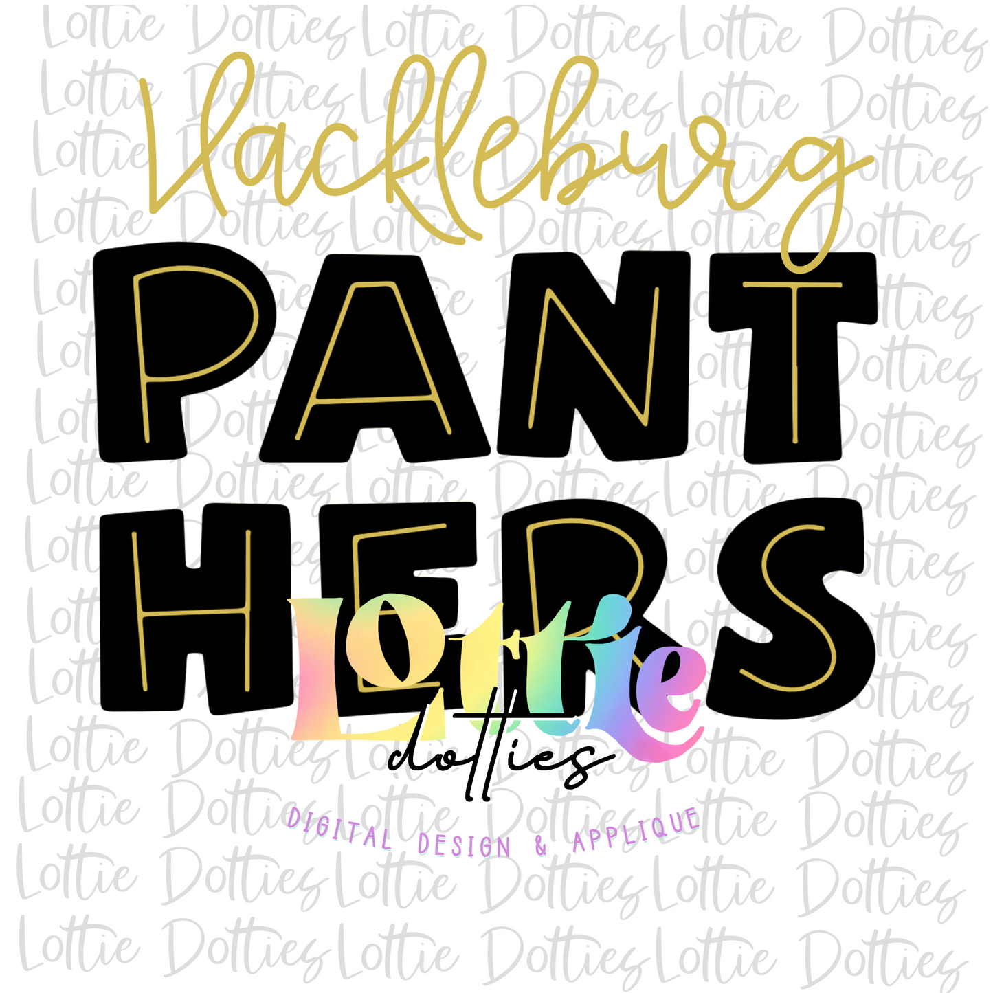 Hackleburg Panthers PNG - Panthers Sublimation - Digital Download