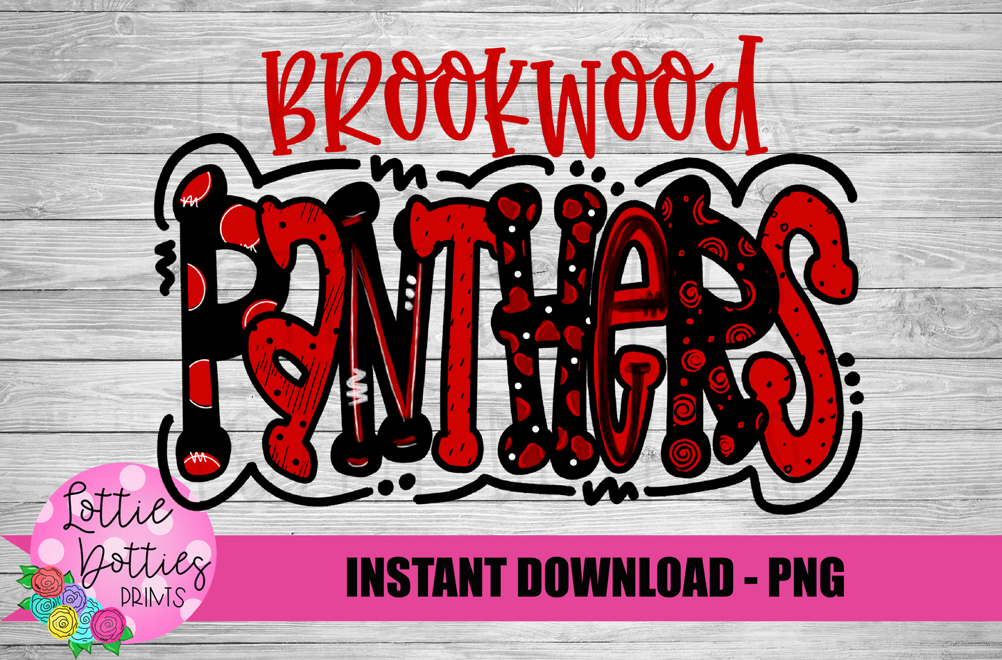 Brookwood Panthers PNG - Panthers Sublimation - Digital Download
