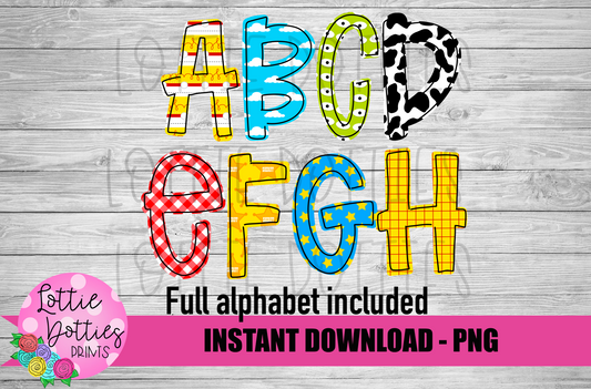 Toy inspired Add ons Alphabet - Alpha Pack - Alphabet Clipart - Instant Download  - Alpha Pack