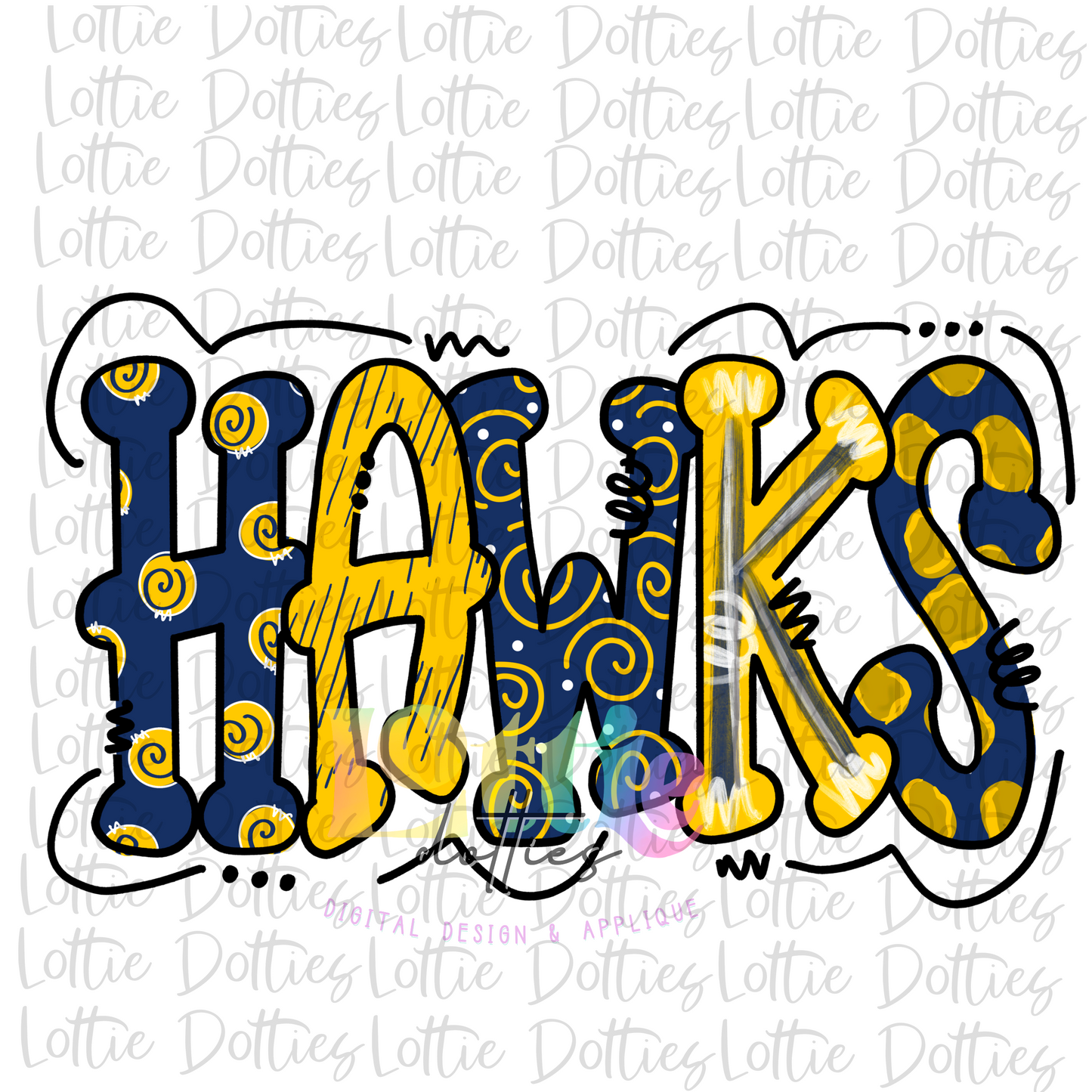 Hawks Png - Mascot Sublimation Design - Digital Download