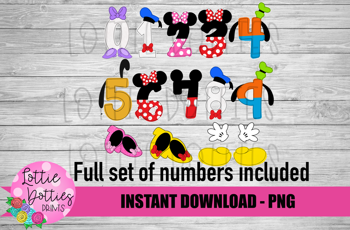 Clubhouse Number Set - Alpha Pack - Alphabet Clipart - Instant Download - Alpha Pack