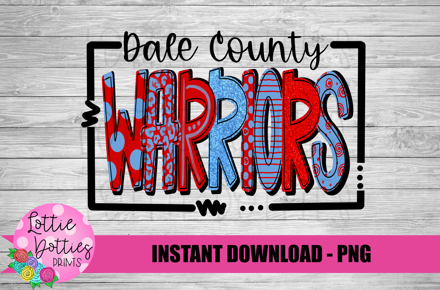 Warriors Png - Mascot Sublimation Design - Digital Download